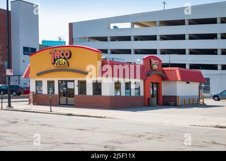 SAINT CLOUD, MINNESOTA - 19. Februar 2022: Taco Villa, gelegen an 25 9. Ave N., wird fotografiert. Stockfoto