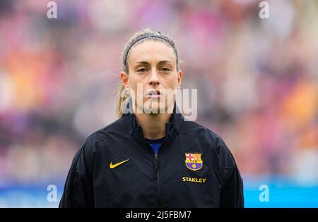 Nou Camp, Barcelona, Spanien. 22. April 2022. Alexia Putellas vom FC Barcelona beim FC Barcelona gegen VFL Wolfsburg, UEFA Champions League Halbfinale im Nou Camp, Barcelona, Spanien. Kim Price/CSM/Alamy Live News Stockfoto