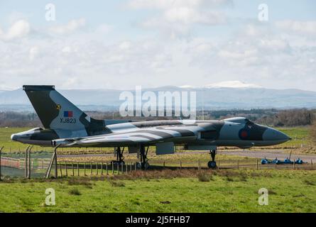 Solway Aviation Museum - Avro Vulcan B.2 XJ823 Stockfoto