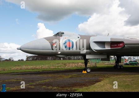 Solway Aviation Museum - Avro Vulcan B.2 XJ823 Stockfoto