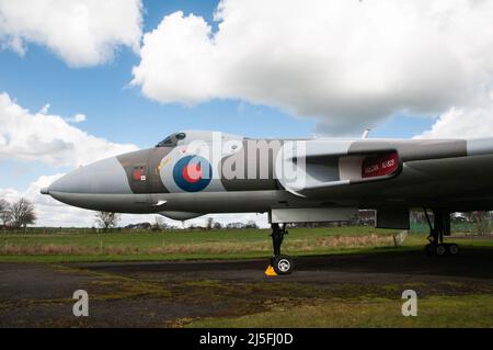 Solway Aviation Museum - Avro Vulcan B.2 XJ823 Stockfoto