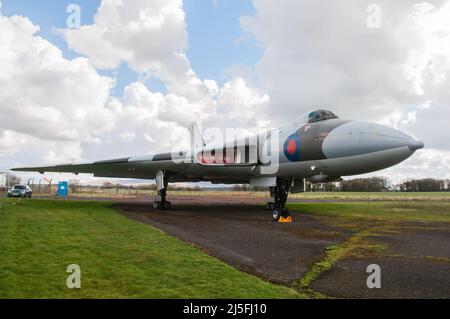 Solway Aviation Museum - Avro Vulcan B.2 XJ823 Stockfoto