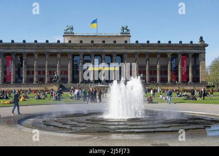 Altes Museum und Lustgarten , Brunnen, Berlin-Mitte Stockfoto