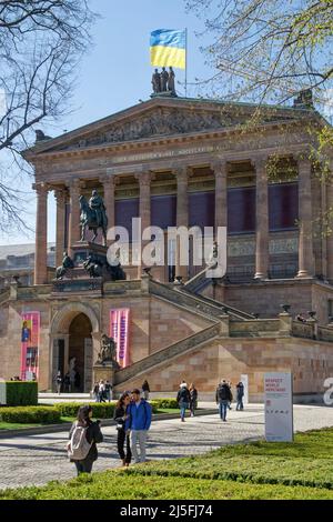 Alte Nationalgalerie, Bronzestatue Friedrich Wilhelm IV. Zu Pferde, Museumsinsel, Berlin Mitte, Berlin, Deutschland, Europa Stockfoto