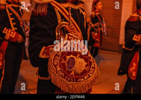 Cornet, ist eine Art Blasinstrument. Stockfoto