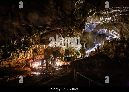 Tham Lod Cave in der Nähe von Pai, in Mae Hong Son, Thailand Stockfoto