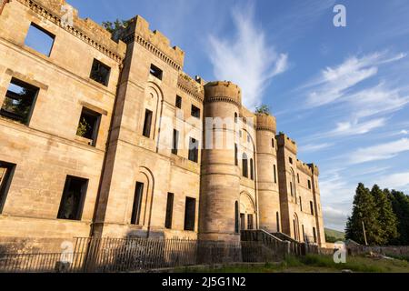 Ruinen der Burg Dalquharran in Ayrshire, Schottland Stockfoto