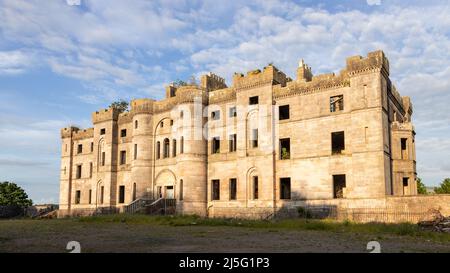 Ruinen der Burg Dalquharran in Ayrshire, Schottland Stockfoto