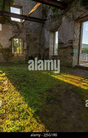 Ruinen der Burg Dalquharran in Ayrshire, Schottland Stockfoto