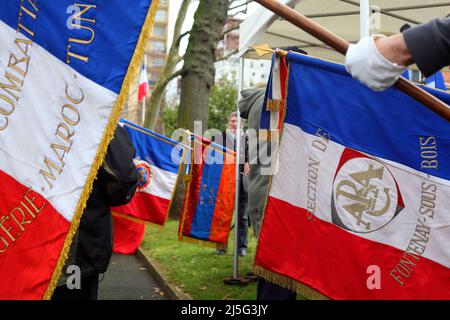 Commémoration de l'Affiche Rouge au Cimetière Parisien à Ivry-sur-seine le 21 février 2016 Stockfoto