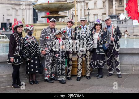 Perly Kings and Queens, Trafalgar Square, London Stockfoto