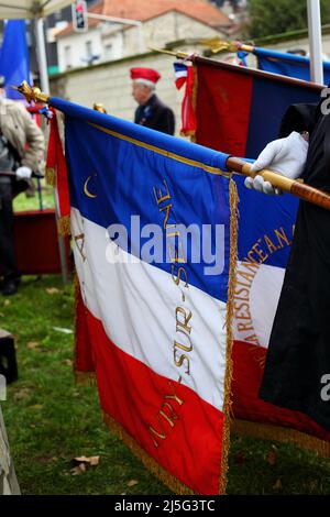 Commémoration de l'Affiche Rouge au Cimetière Parisien à Ivry-sur-seine le 21 février 2016 Stockfoto