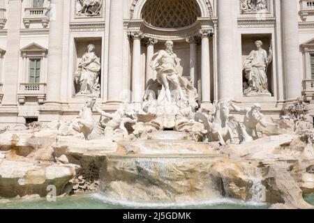 Der Trevi Brunnen Rom Italien Stockfoto