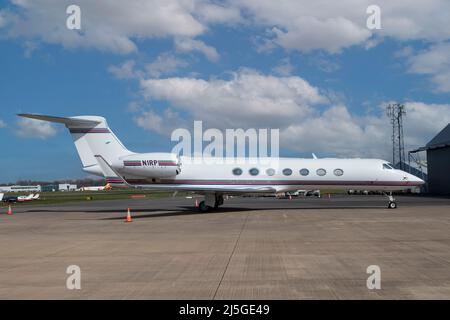 N1RP Gulfstream Aerospace G550 am Flughafen Bristol UK 27/03/2022 Stockfoto