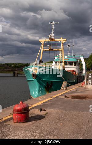 Das Schiff dockte in Kirkcudbright, Dumfries und Galloway, Schottland, an Stockfoto