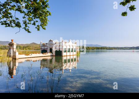 Banyoles Lake, Banyoles, Pla de l'Estany, Girona, Spanien Stockfoto