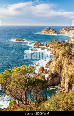 Tossa de Mar, Costa Brava, Girona, Spanien Stockfoto