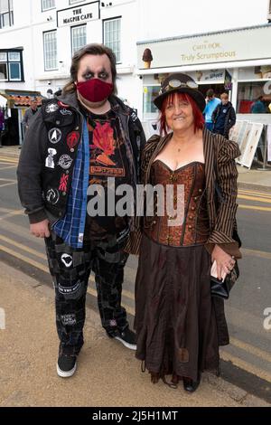 Whitby Goth Wochenende 2022 Stockfoto