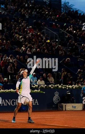 Barcelona, Spanien, 23, April 2022. Sabadell Open Banc - 69 Conde de Godó Trophy - Carlos Alcaraz / Alex de Minaur. Quelle: JG/Alamy Live News Stockfoto