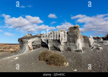 Rofera de Teseguite, vulkanische Felsformationen auf Lanzarote Stockfoto