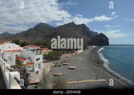 Puerto de La Aldea de San Nicolás Stockfoto