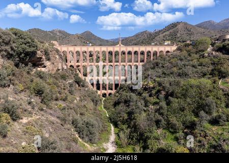 Wasseraquädukte in Nerja Spanien Stockfoto