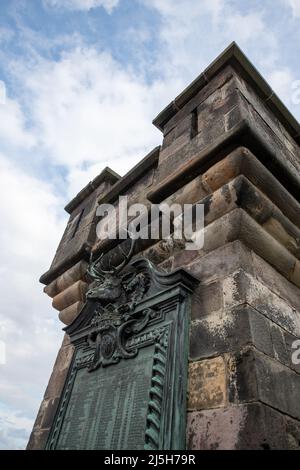 Gedenkstätte zum Gedenken an Gordon Highlanders, Edinburgh Castle, Schottland Stockfoto