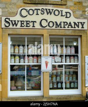 Cotswold Sweet Company Shop Stow on the wold Stockfoto