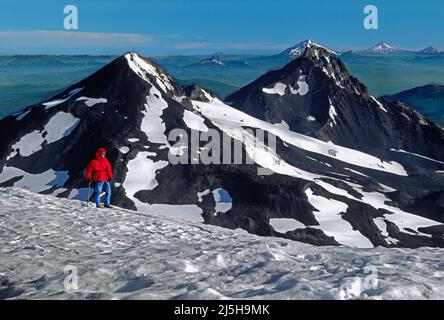 Nördlich von der South Sister, Cascade Range, Oregon Stockfoto