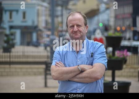 Michael Collins, ein unabhängiger TD, vertritt den südwestlichen Wahlkreis von Cork seit den Parlamentswahlen 2016. Stockfoto