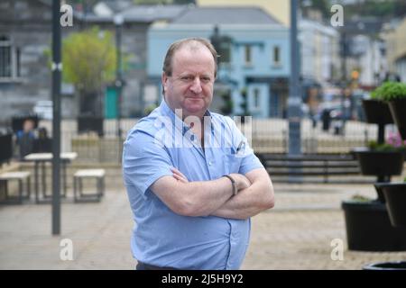 Michael Collins, ein unabhängiger TD, vertritt den südwestlichen Wahlkreis von Cork seit den Parlamentswahlen 2016. Stockfoto