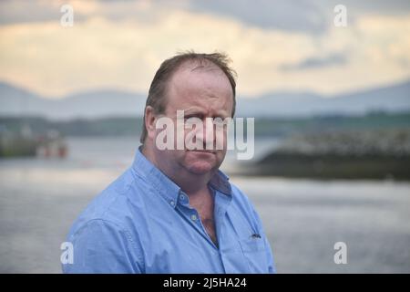 Michael Collins, ein unabhängiger TD, vertritt den südwestlichen Wahlkreis von Cork seit den Parlamentswahlen 2016. Stockfoto