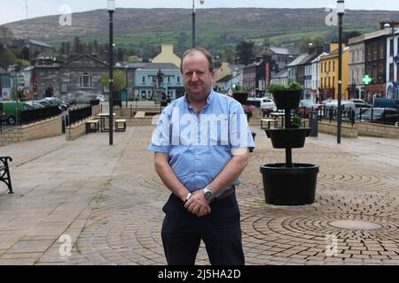 Michael Collins, ein unabhängiger TD, vertritt den südwestlichen Wahlkreis von Cork seit den Parlamentswahlen 2016. Stockfoto