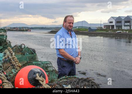 Michael Collins, ein unabhängiger TD, vertritt den südwestlichen Wahlkreis von Cork seit den Parlamentswahlen 2016. Stockfoto