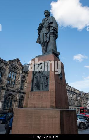 William Playfair Statue, Edinburgh, Schottland Stockfoto