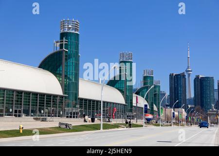 Enercare Center in Exhibition Place. Das Gebäude wird von der Canadian National Exhibition genutzt. Toronto, Ontario, Kanada Stockfoto