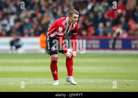 Sheffield, Großbritannien. 23. April 2022. John Fleck #4 von Sheffield United in Sheffield, Vereinigtes Königreich am 4/23/2022. (Foto von Ben Early/News Images/Sipa USA) Quelle: SIPA USA/Alamy Live News Stockfoto