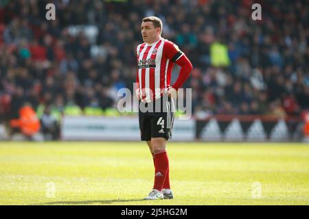Sheffield, Großbritannien. 23. April 2022. John Fleck #4 von Sheffield United in Sheffield, Vereinigtes Königreich am 4/23/2022. (Foto von Ben Early/News Images/Sipa USA) Quelle: SIPA USA/Alamy Live News Stockfoto