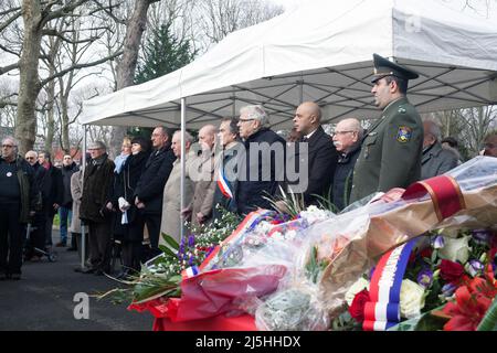 Commémoration de l'Affiche Rouge au Cimetière Parisien à Ivry-sur-seine le 21 février 2016 Stockfoto