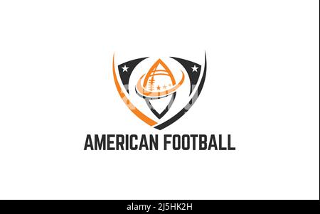 Vorlage für American Football Logo Designs – Vektor für Fußballabzeichen Stock Vektor