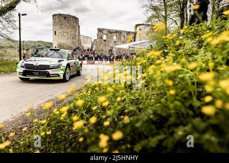 Während der Rallye Kroatien 2022, 3. Runde der WRC World Rally Car Championship 2022, vom 21. Bis 24. April 2022 in Zagreb, Kroatien - Foto: Nikos Katikis/DPPI/LiveMedia