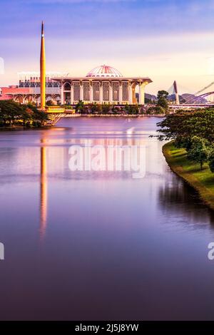 Die Eiserne Moschee in Putrajaya, Malaysia. Stockfoto