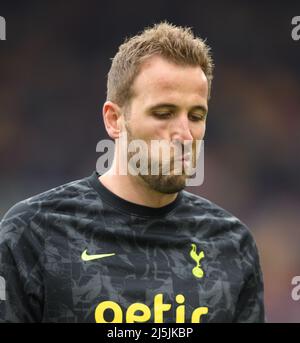 London, Großbritannien. 23. April 2022. 23. April 2022 - Brentford gegen Tottenham Hotspur - Premier League - Brentford Community Stadium Harry Kane während des Premier League-Spiels in Brentford. Bildnachweis: Kredit: Mark Pain/Alamy Live Nachrichten Stockfoto