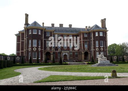 2022, April 23: Ham House, ein herrliches Haus aus dem 17.. Jahrhundert im Südwesten Londons, Großbritannien Stockfoto