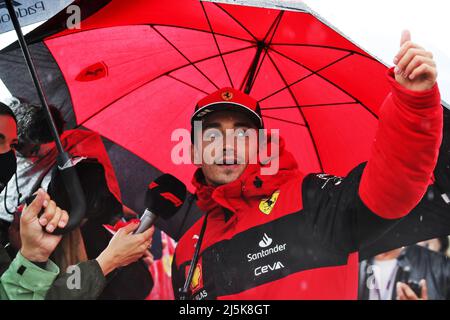 Imola, Italien. 24. April 2022. Charles Leclerc (MON) Ferrari. Emilia Romagna Grand Prix, Sonntag, 24.. April 2022. Imola, Italien. Quelle: James Moy/Alamy Live News Stockfoto