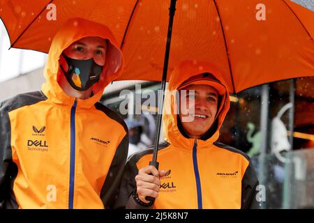 Imola, Italien. 24. April 2022. Lando Norris (GBR) McLaren. Emilia Romagna Grand Prix, Sonntag, 24.. April 2022. Imola, Italien. Quelle: James Moy/Alamy Live News Stockfoto