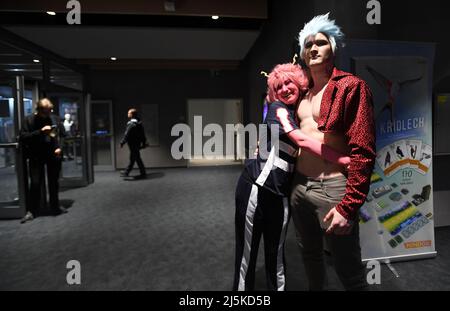 Comic-Con Prague 2022, Treffen von Fans von Comics, Sci-Fi und Fantasy-Filmen, Serien und Büchern begann in Prag, Tschechische Republik, am Sonntag, 24. April 2022. (CTK Photo/Katerina Sulova) Stockfoto