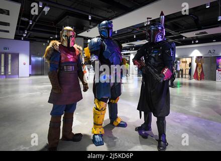 Comic-Con Prague 2022, Treffen von Fans von Comics, Sci-Fi und Fantasy-Filmen, Serien und Büchern begann in Prag, Tschechische Republik, am Sonntag, 24. April 2022. (CTK Photo/Katerina Sulova) Stockfoto