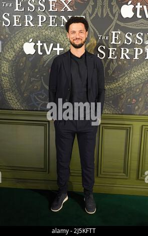 Jamael Westman, der an der Sondervorführung von The Essex Serpent im Ham Yard Hotel, London, teilnahm. Bilddatum: Sonntag, 24. April 2022. Stockfoto