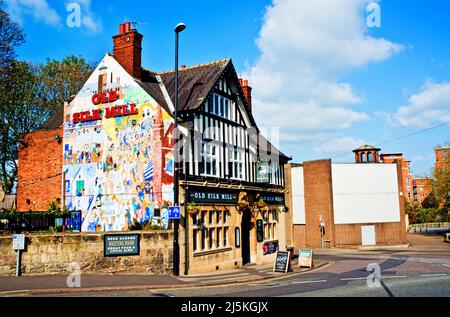 The Old Silk Mill Pub, Full Street, Derby, Derbyshire, England Stockfoto